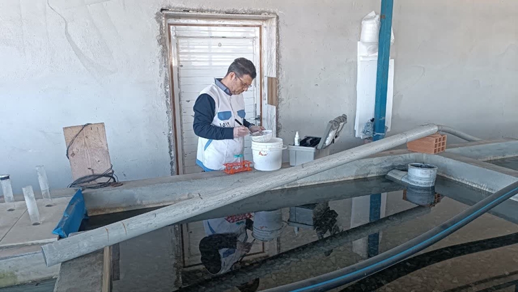 نظارت دامپزشکی شهرستان قائمشهر بر مزارع پرورش ماهیان سردآبی
